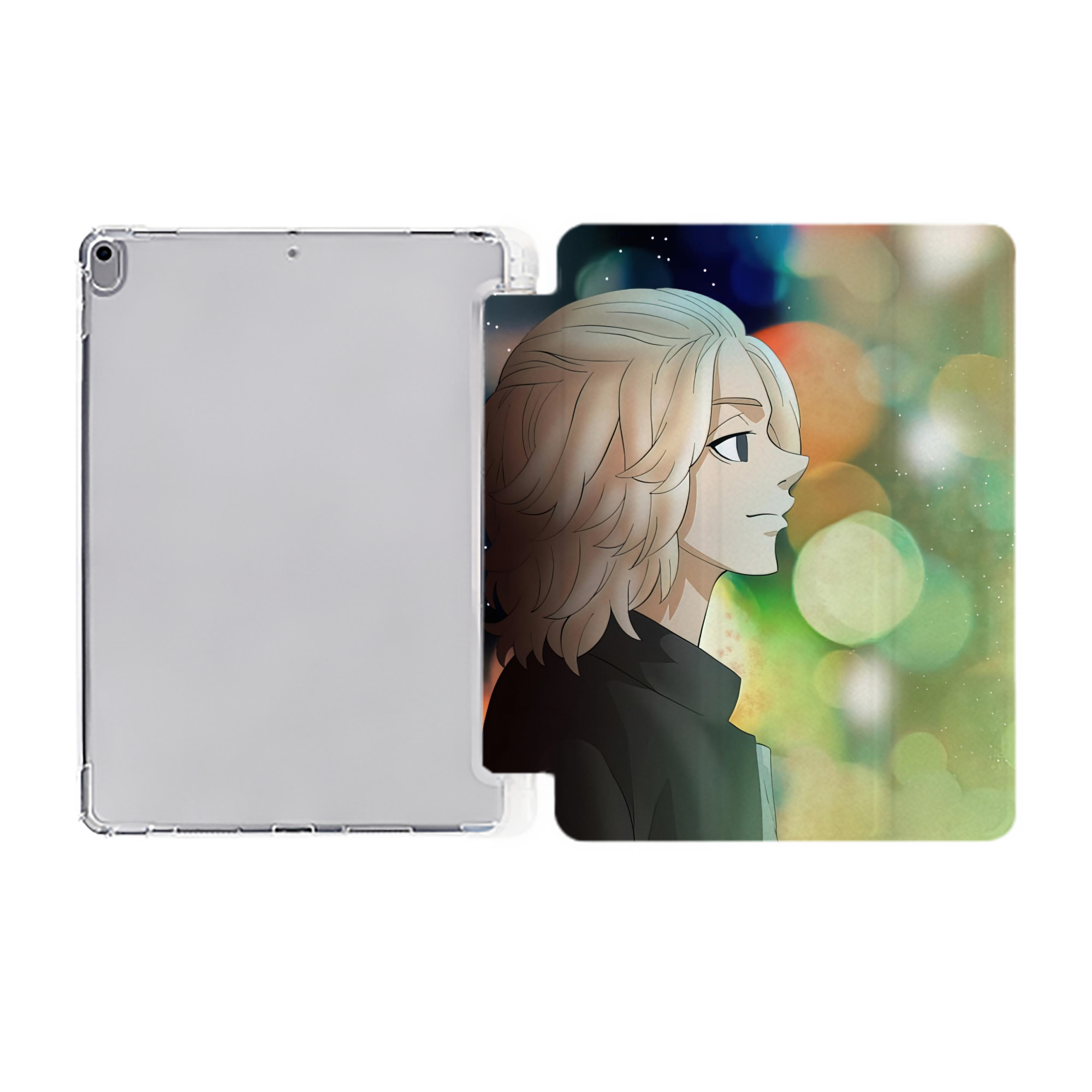 （画像用） 東京リベンジャーズ Tokyo Revengers IPad ケース ペン収納付き 三つ折りスタンド PUレザー×シリコン 対応機種9.5/10.5/10.9インチ